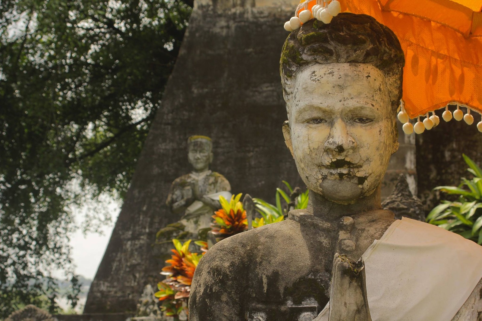 Travel photograph — stone Buddha statue
