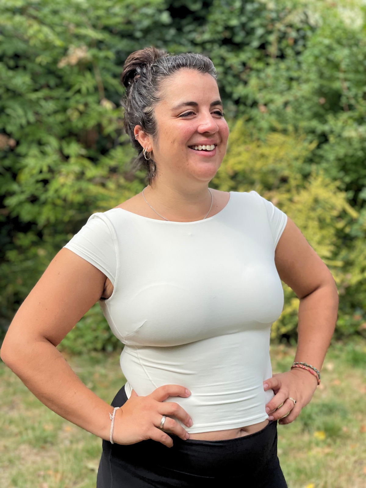 Maria Montserrat smiling outdoors